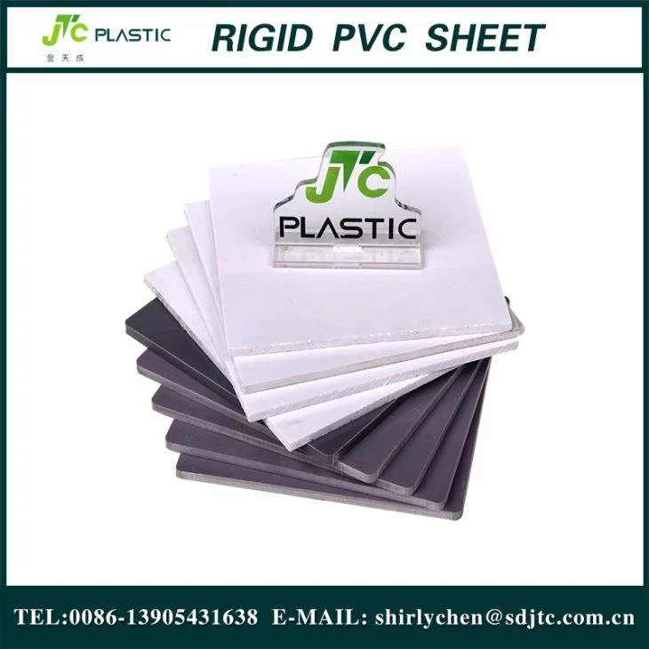 Hoja de plástico transparente duro PVC rígido fina transparente